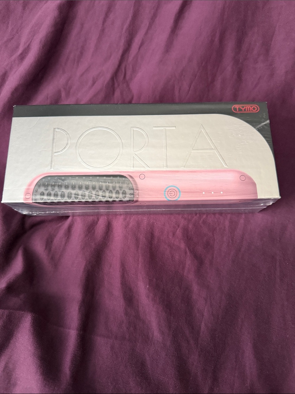 Tymo Porta Pink Electric Hair Brush - Portable Styling Tool